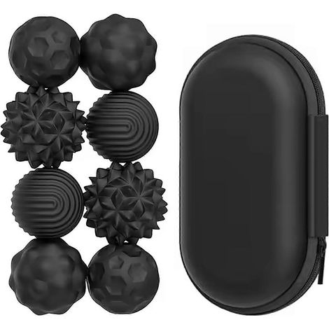 Kit de balles magnétiques sensorielles anti-stress - Jouets en silicone de qualité supérieure et sûrs - Compagnon de voyage apaisant (1/5)