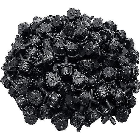 NOUVEAU Lot de 150 goutteurs d'irrigation réglables, arroseurs, émetteur 1/4 pouce, mini goutteur, arroseur (1/5)