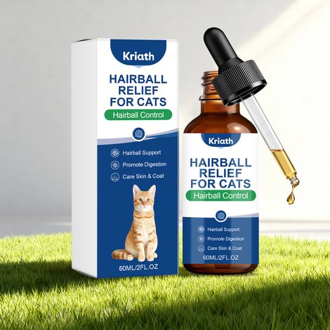 Gouttes pour le soin de la peau et du pelage du chat - Traitement topique quotidien doux pour un pelage brillant et soyeux - 60 ml (1/5)