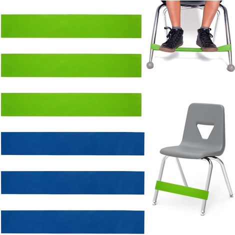 Ensemble de 6 ceintures de résistance élastiques pour chaises hautes, ceintures de fitness en latex, adaptées au yoga, 7-11 kg. (1/5)