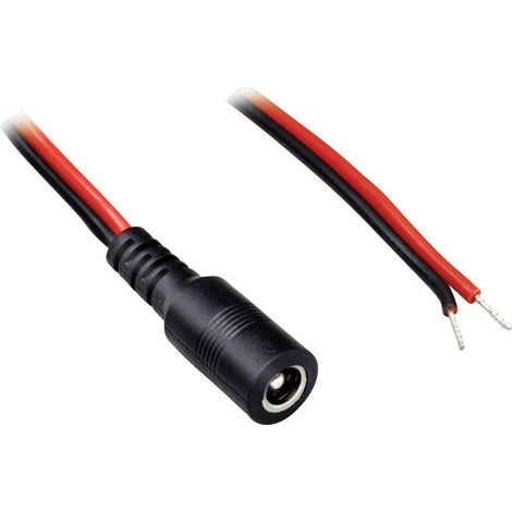Câble de raccordement basse tension BKL Electronic 075116 DC femelle - extrémité(s) ouverte(s) 2.10