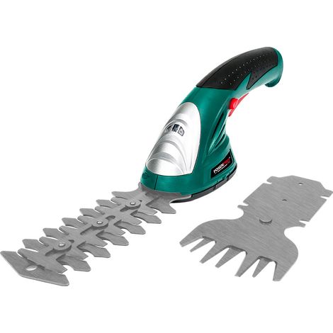 Cisaille sculpte-haies et taille-herbes sans fil 7,2V, 2 en 1 avec 2 lames, batterie 1500mAh, chargeur, pour jardin et pelouse (1/4)