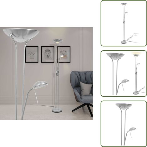 Lámpara de lectura - vidaXL Lámpara LED de pie regulable 23 W - Regulador de intensidad