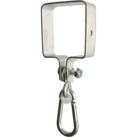 Two-part rotating collar set with galvanized steel carabiner - rotating collar with handcuffs (1/5)