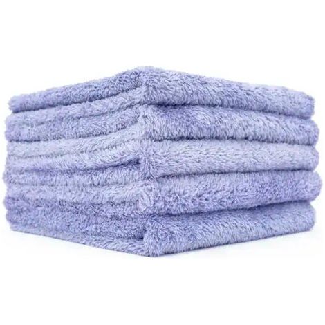 5 chiffons microfibre Eagle Edgeless 350, sans bord, lavande, finition peinture et verre
