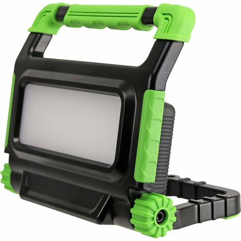 Lampe de travail LED Spot Green 20, 20W, 6500K, 1800lm, lumière blanche de jour, IP54, noir/vert (1/5)