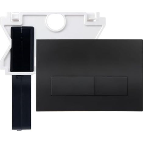 Plaque de Commande WC avec Trappe de visite Compatible avec Geberit Sigma, UP300 et UP320，Double Chasse，245 × 164mm(Noir) (1/5)