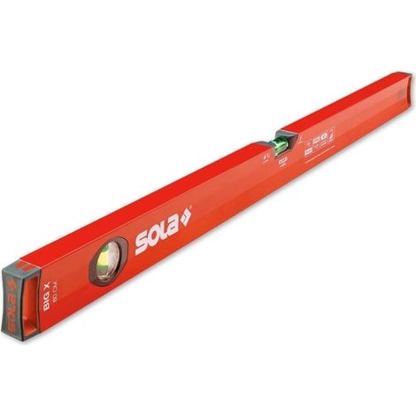 Livella a bolla BIG X 40cm alluminio rosso ± 0,5mm/m