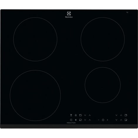Electrolux – Plaque de cuisson à induction 4 foyers – 59 x 52 cm – Commandes tactiles – Connexion H²H pour hotte intégrée