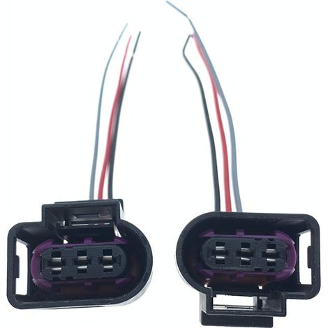 Connecteur de faisceau de câbles du capteur de pression de carburant compatible avec les moteurs Volkswagen Magtotan, CC, Golf 6, Sagitar et Tiguan -- JB2116-3P