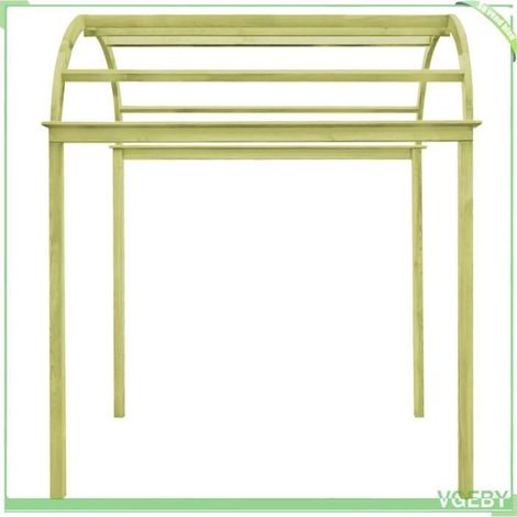 Arche à treillis - FAFEICY - 49030 - Bois de pin imprégné - 125x150x235 cm - Verte, résistante à la pourriture (1/5)