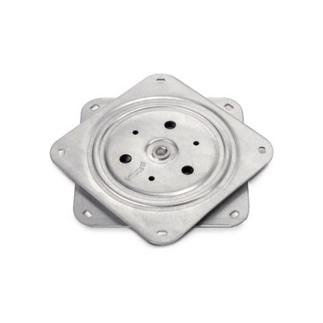 Piattaforma Girevole con Cuscinetti a Sfera 150x150 mm in Acciaio Emuca Zincato