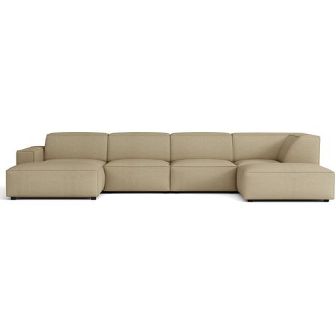 Selsey Sellmo - Wohnlandschaft , Chenille Dunkelbeige, 366 cm (1/5)