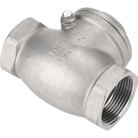 DN32 Edelstahl-Rückschlagventil mit Einwegschwingung, Innengewinde, 200 PSI, für Wasser, Öl und Gas (1/5)