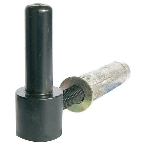 Afbat – Gond de fixation 14mm – Cheville métal noir pour volets en bois – Installation facile avec gabarit de perçage – Fabrication française