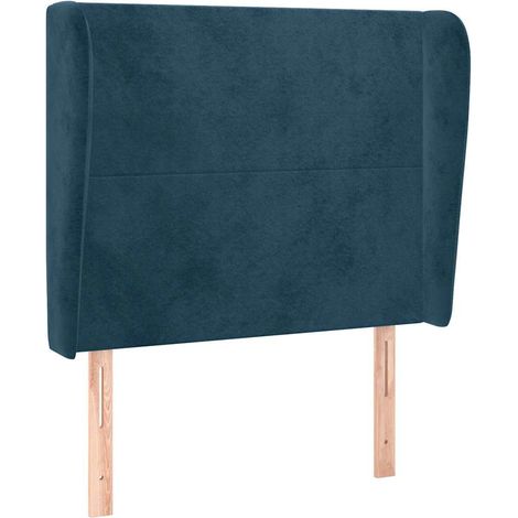 Maison Exclusive - Kopfteil mit Ohren Dunkelblau 103x23x118/128 c (1/5)