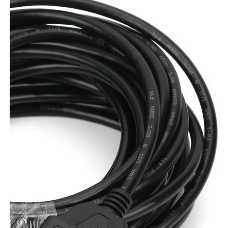 Cavo di prolunga OBD2 da 16 pin maschio a femmina per diagnostica automobilistica, 10 metri (1/4)