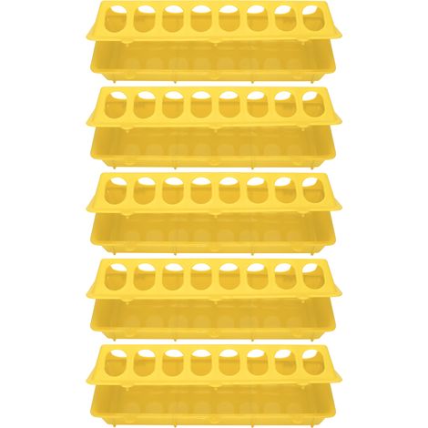 Abreuvoir Et Mangeoire Pour Oiseau - Plastique Épais Sans Bpa - Pour Cage De Perroquet Et Volière - Set De 5 Pièces