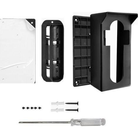 Cadre de sonnette antivol à angle réglable 50-130° pour Ring/Backlink 4 3 2 1 Pro (noir) (1/5)