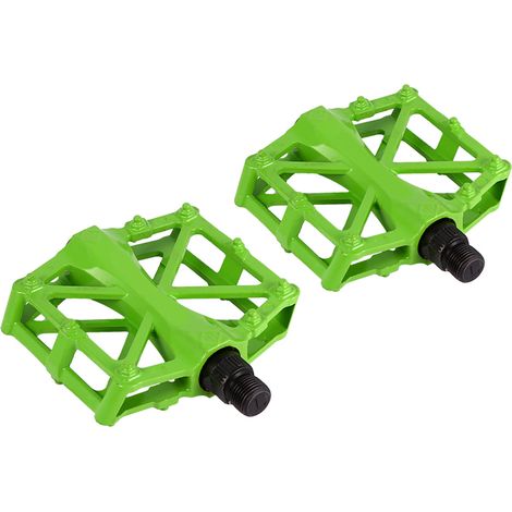 Paar robuste, rutschfeste Aluminium-Fahrradpedale für Mountainbikes und Rennräder (grün) (1/5)