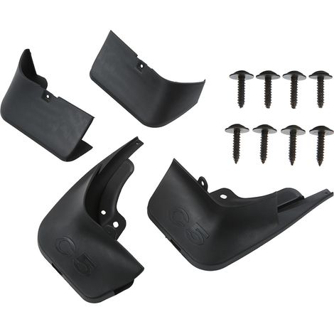 4 Garde-boue Auto AV AR avec Vis de Remplacement pour Citroën C5 2013-2016, Protection Anti-Projections, Kit de Montage Complet (1/5)