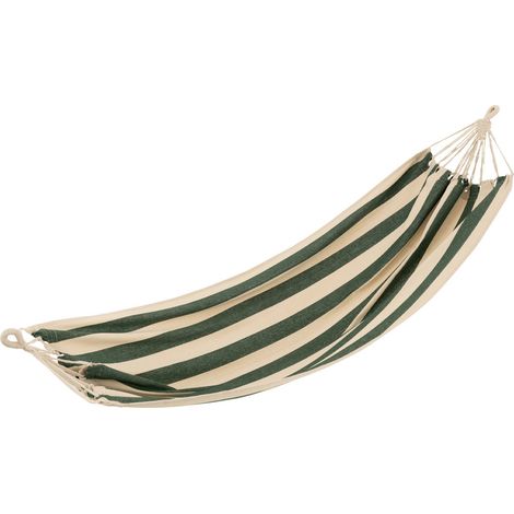 Hamac en Tissu "Grandes Rayures" 200cm Vert Foncé