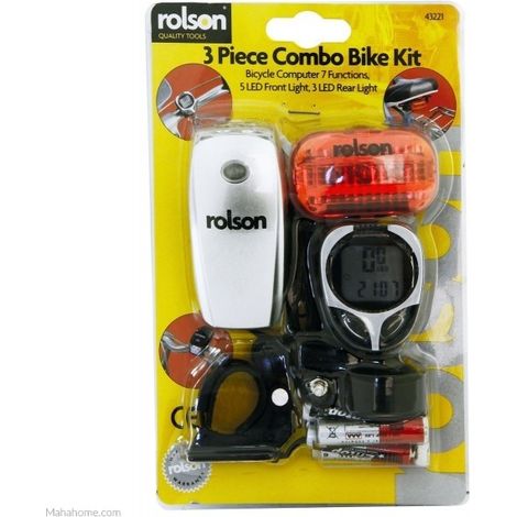 Kit 3 piezas bici Rolson (Ordenador 7 funciones)