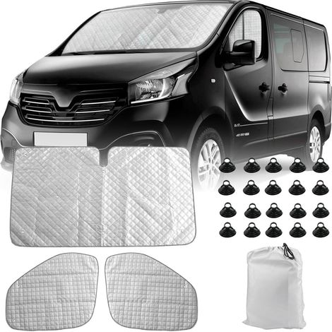 Camping Car Windshield Sunshade Replacement for Trafic 2015-2024, For Vivaro 2014-2018, For NV300 2014-2021, For Talento 2016-2020, 3 Pack Internal Thermal Sun Shades (1/5)