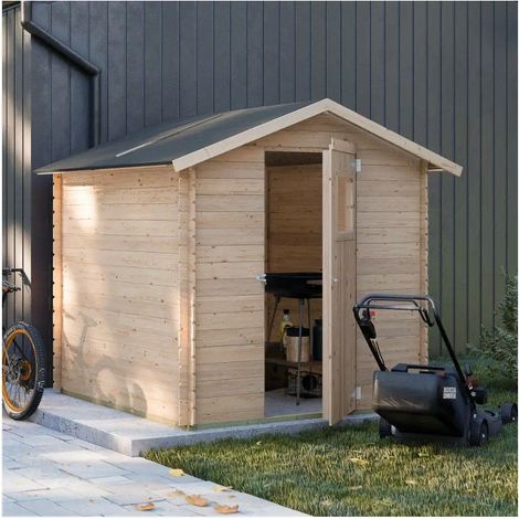 Casetta in Legno Debora 2x2 con porta singola finestrata (1/5)
