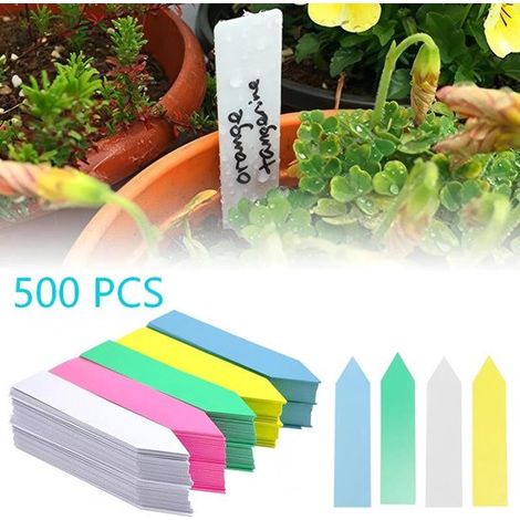 Étiquettes en PVC pour plantes de jardin - 25 x 5 cm - Imperméables - Conviennent aux plantes en pot, aux succulentes et aux semis - Idéales pour les pépinières et les potagers (1/5)