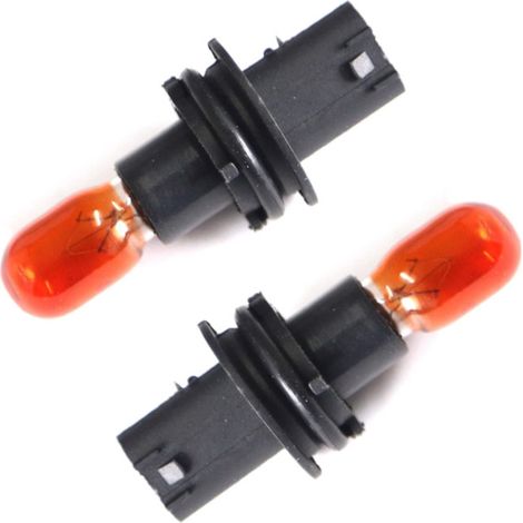 Set, 2 Stück Glühbirnen mit Fassung für Blinker im Außenspiegel, orange, für Mercedes Sprinter 2006+