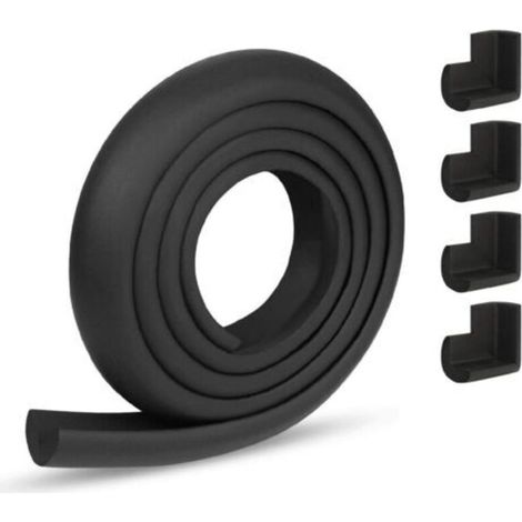 Sicherheitsschaumstoff-Kantenschutz, 2 Meter Kantenschutz für Möbel und 4 Eckenschützer