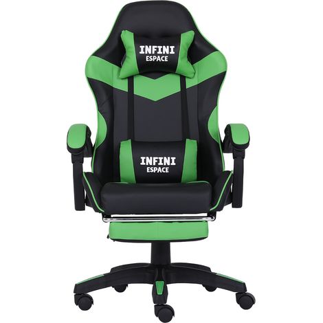 Sedia da gaming verde Infini espace (1/5)