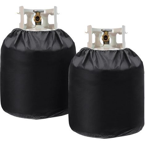 Lot de 2 housses pour bouteilles de propane - Robustes, étanches et fiables - Résistantes aux intempéries - pour bouteilles de gaz de camping-car (1/5)