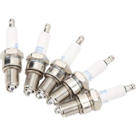 Lot de 5 bougies d'allumage F7TC de rechange pour moteurs Champion 196 cm³ 6,5 CV 3000, 3500 et 4500. (1/5)