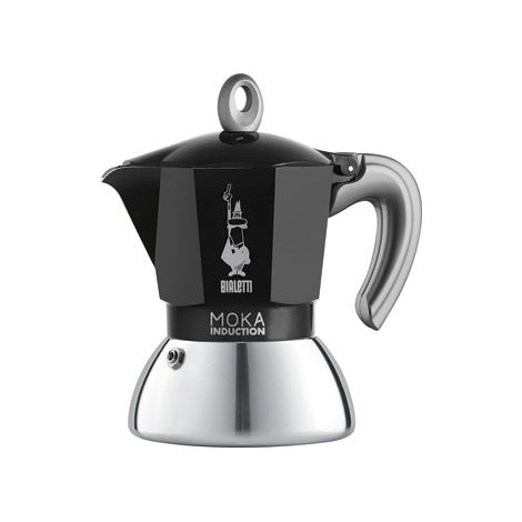 Bialetti Moka Induction Cafetera Italiana Negra 2 Tazas