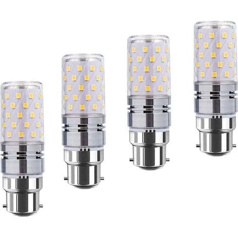 B22 LED bulb, corn-shaped, 12W (100W equivalent), 1200 lm, warm white light 3000K, for chandeliers and decorative candles