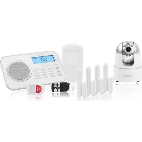 Sistema di allarme Olympia Protect 9881 bianco con schermo LCD