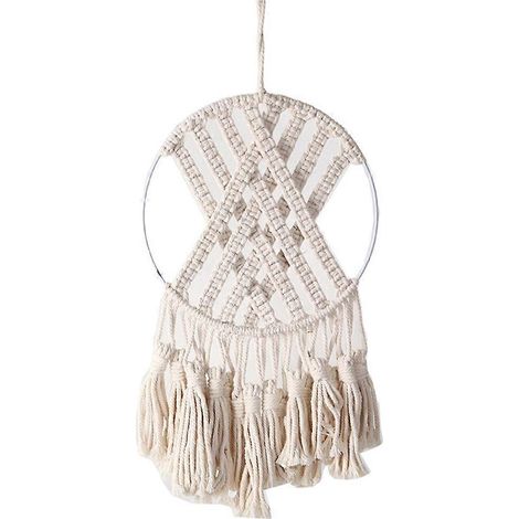 Boho-Makramee-Wandteppich Traumfänger Handgefertigter Traumfänger Ornament Wohnung Schlafzimmer Dekoration