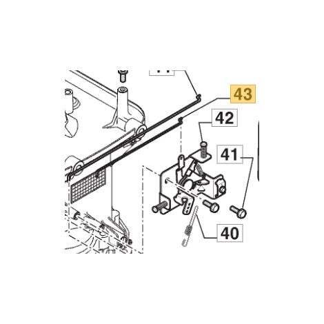 Leva astina comando aria ORIGINALE STIGA per trattorino 1328H 118551398/0