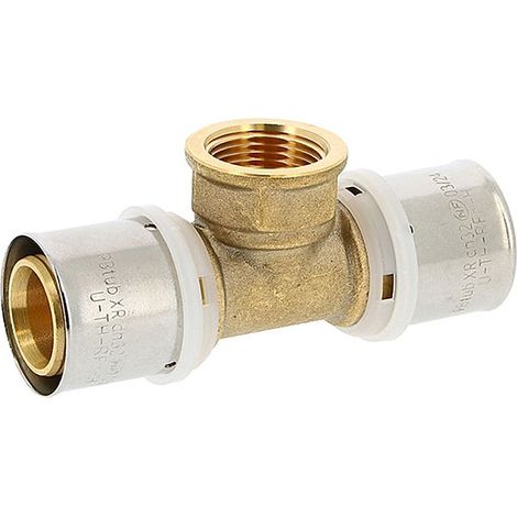 Raccord Té Femelle laiton XR Multicouche à sertir TH-H-U-RFz 15x21 - Ø16