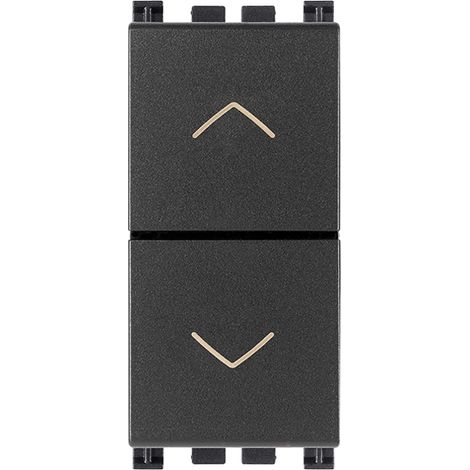 VIMAR - 19062 Due pulsanti interblocc.NO+NO 10A grigio