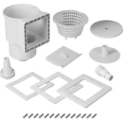Kit de pièces pour skimmer de piscine - Largeur 6 pouces, compatible avec toutes les découpes standard des parois de piscine (1/5)