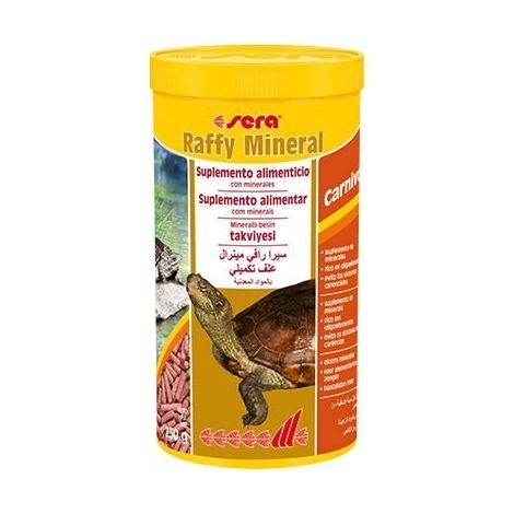 Sera Raffy Mineral - Alimento Complementario para Tortugas Acuaticas