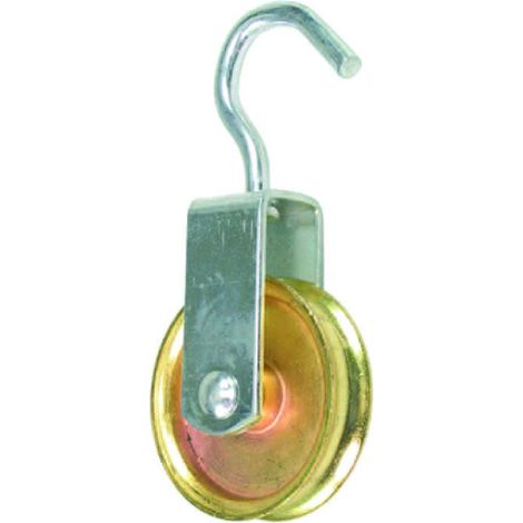 Carrucola Con Gancio Ruota Ottonata - ø mm.25x11 - 20 pz