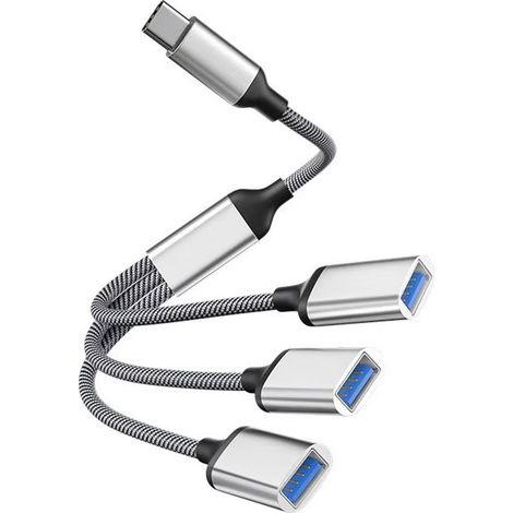 USB-C-Hub – 3 Anschlüsse – Weiß (1/5)