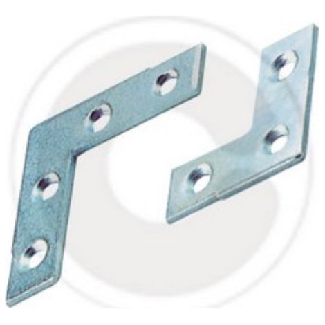 100 piA ces d&39angle de renfort plaque de support en acier galvanisA  8x8 cm