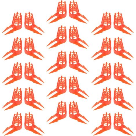 30 Cages en Plastique Orange pour Protéger Cellules Royales et Reines D'abeilles, Légères et Faciles à Installer, Accessoires Indispensables pour Apiculture Professionnelle (1/5)