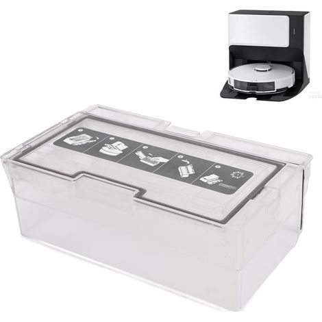 Contenitore per la raccolta della polvere per robot aspirapolvere, compatibile con G10S/G10spro/G20/S8/T7S, robusto materiale ABS, facile installazione (1/4)