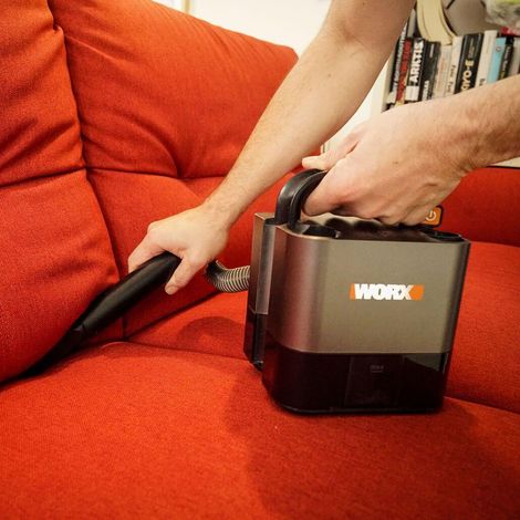 Worx Cube Vac WX030 Aspirateur à main noir et gris puissant (1/3)